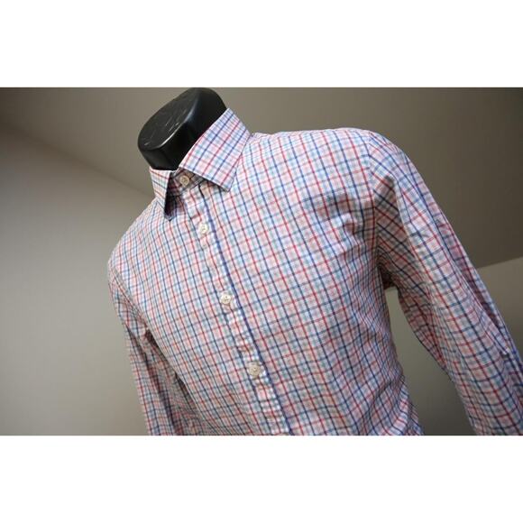 Charles Tyrwhitt Dress Shirt Extra Slim Fit Long Sleeve Plaid Men 15.5-35 Medium - Picture 1 of 9